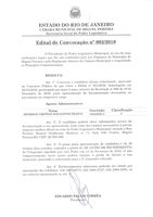 Edital de Convocação nº 002/2019 - Agente Administrativo