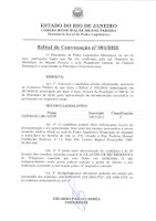 Edital de Convocação nº 001/2022 - Técnico Legislativo