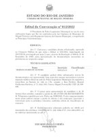 Edital de Convocação nº 012/2022 - Técnico Legislativo